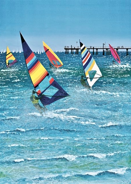 Windsurfers.